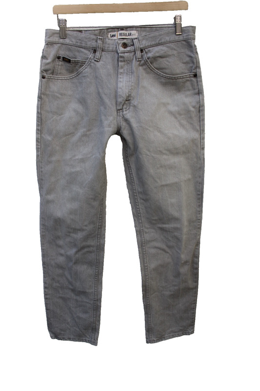 Lee regular fit mens jeans grey size 32/32 W32 L32
