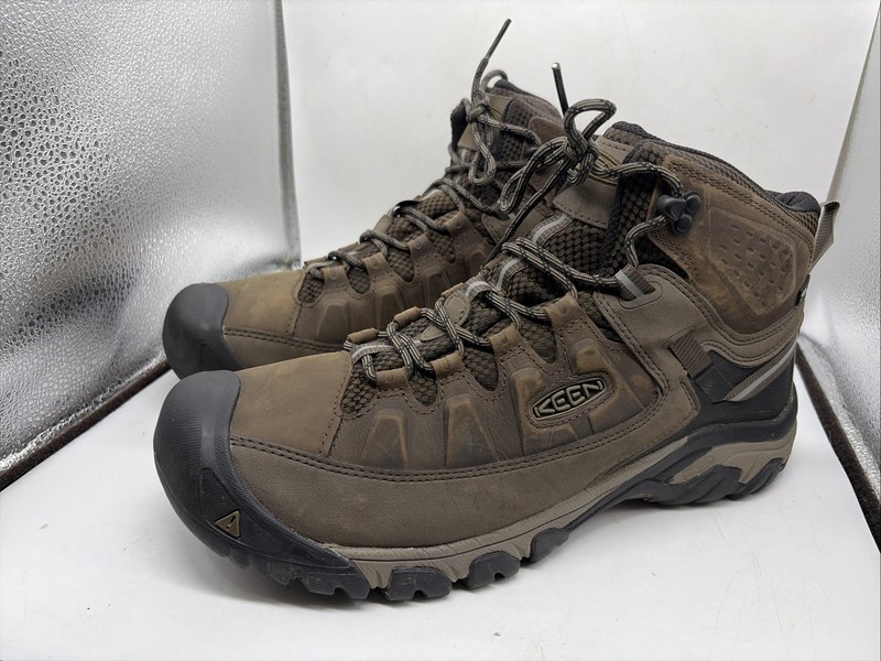 KEEN Targhee Exp Size 13 M Mid Waterproof Hiking Boots 1018545 khaki gallery