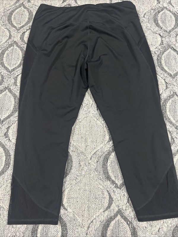 Ruby Ribbon Women’s Size XL Fitted Yoga Athletic Cropped Leggings Black gallery