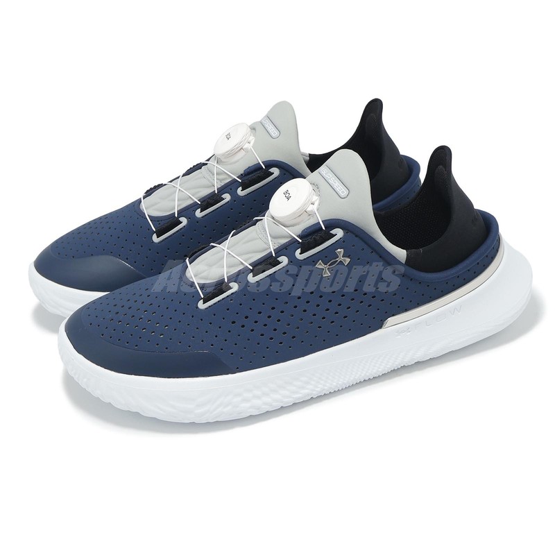 Under Armour FLOW Slipspeed UA Navy White Men Cross Training Shoes 3026197-406