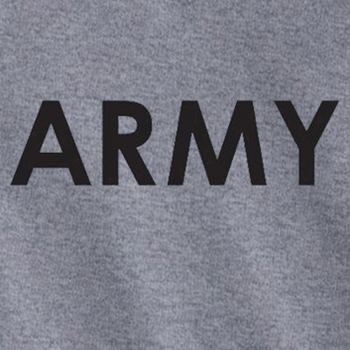 ARMY united states US Physical navy camo soldier PT Training Tee GREY t-shirt