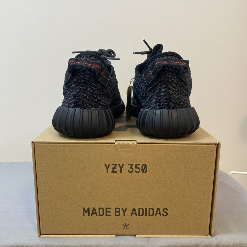 Size US 12 - Authentic Adidas Yeezy Boost 350 V1 Pirate Black (2023) gallery