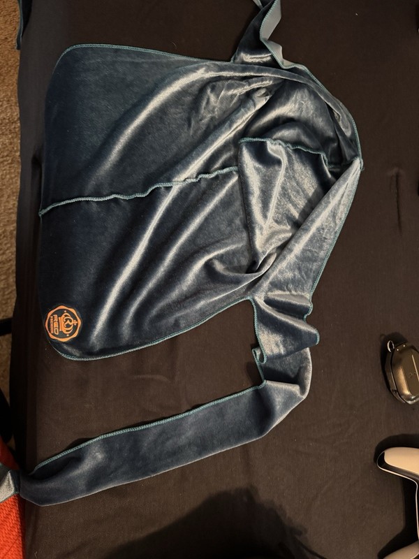 Blue Velvet Durag with Silk Lining – Slightly Used