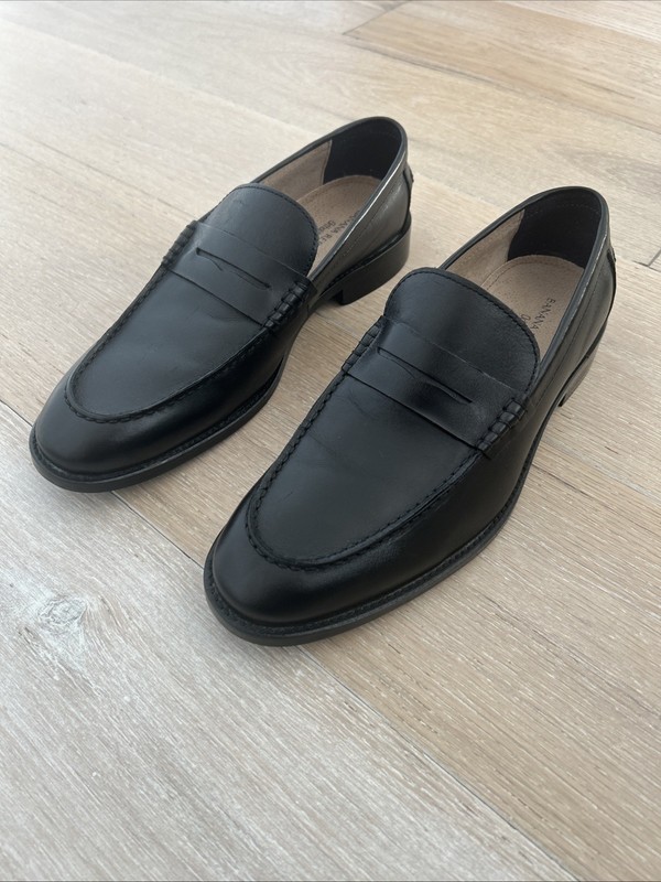 NWOB Banana republic Italian Leather Penny Loafers Men’s 9 gallery