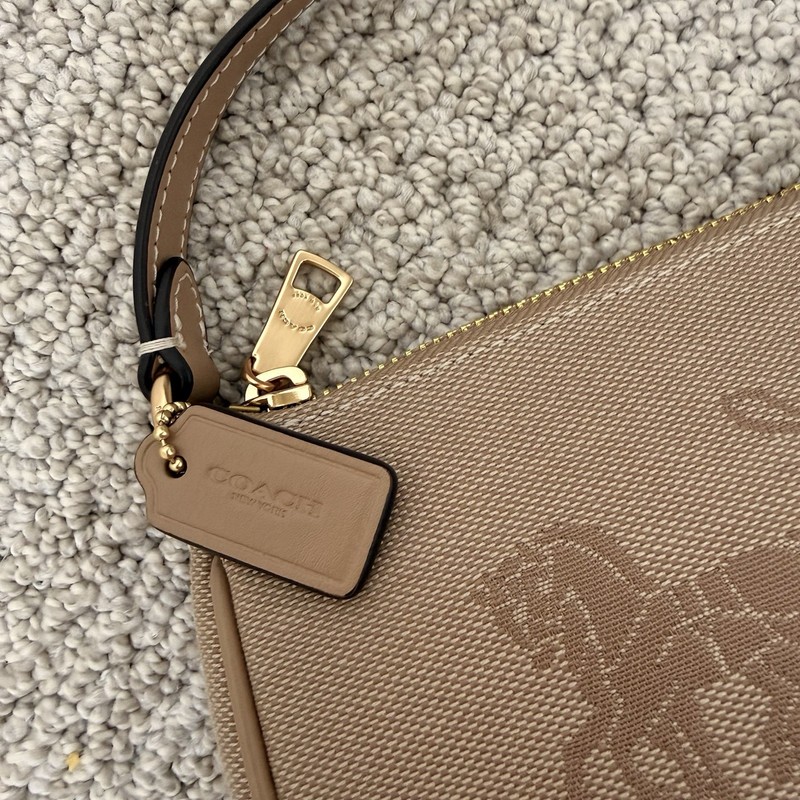 NWT 🍃 COACH Nolita 19 Bag With Horse & Carriage Dark Natural Beige Canvas CAQ18 gallery