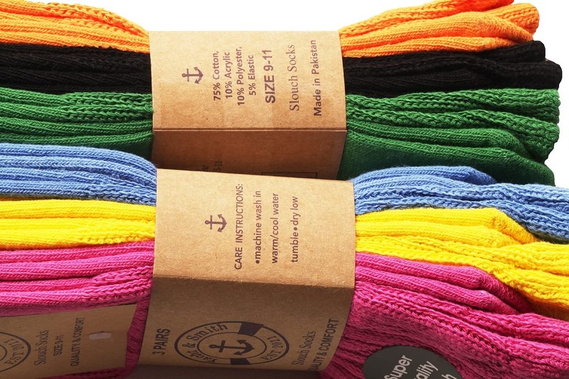 Yacht & Smith 6 Pairs Womens Cotton Slouch Socks, Womens Knee High Boot Socks gallery