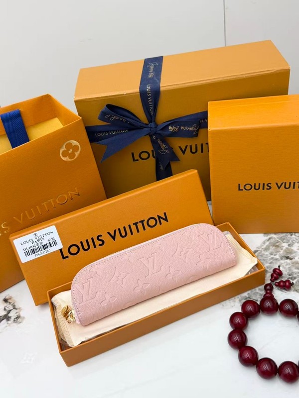 LOUIS Monogram Empreinte Elizabeth Pencil Case Pink