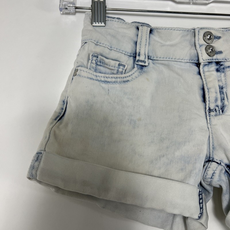 Jordache Jean Shorts Youth Size 6 Acid Wash Denim Adjustable Waist Stretch gallery