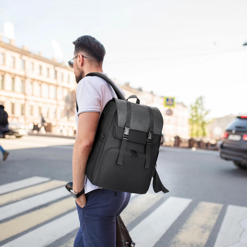 Lunch Backpack, Laptop Backpack 15.6 inch w/Insulated Cooler Lunch for Men , ... gallery