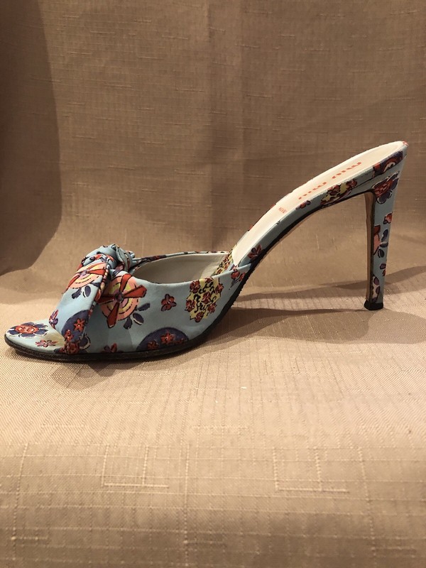 Miu Miu Vintage Heels Mules Shoes 38 Good Condition gallery