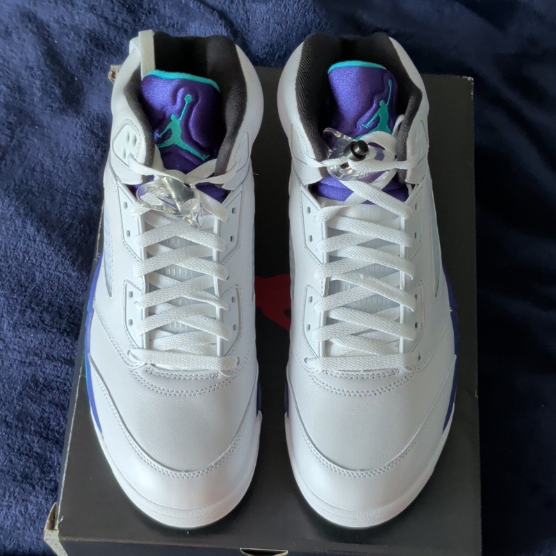 Jordan Air Jordan 5 Retro Grape 2025 White/Purple/Teal/Black HQ7978-100