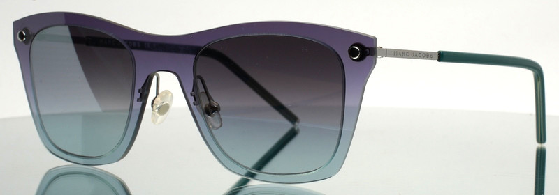 MARC JACOBS 25/S TVPGY Blue Fade Womens Square Mirror Sunglasses 49-22-140 B:42 gallery