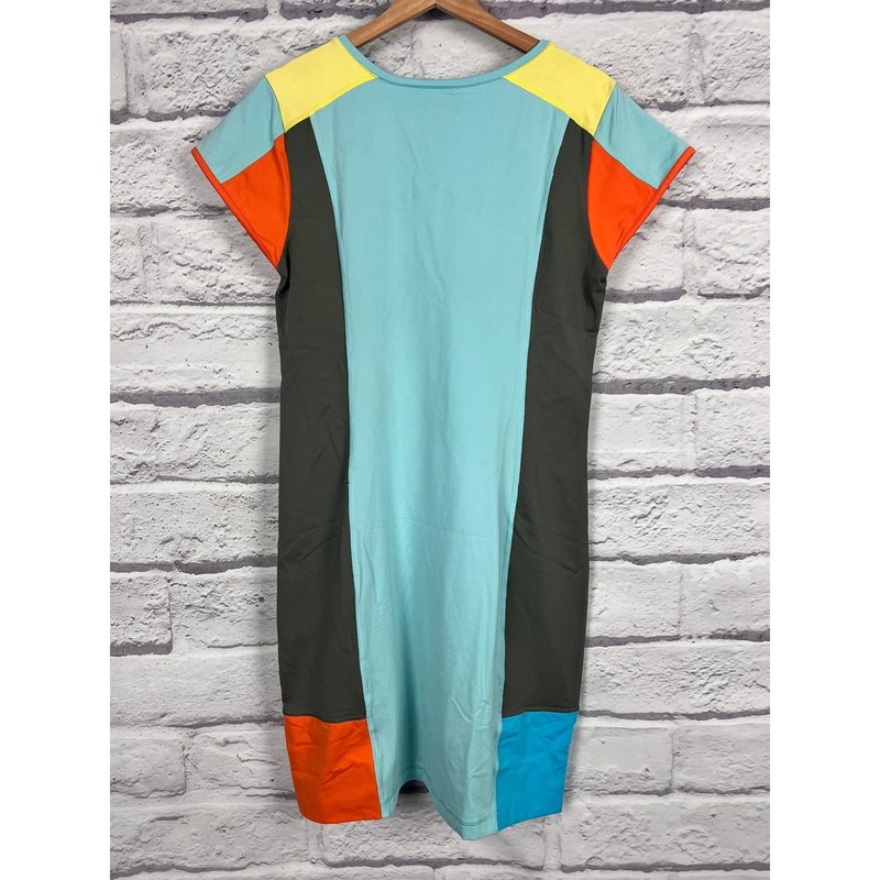 Title Nine Womens M Athleisure Outdoors Artsy Y2K Colorblock Regulator Dress gallery