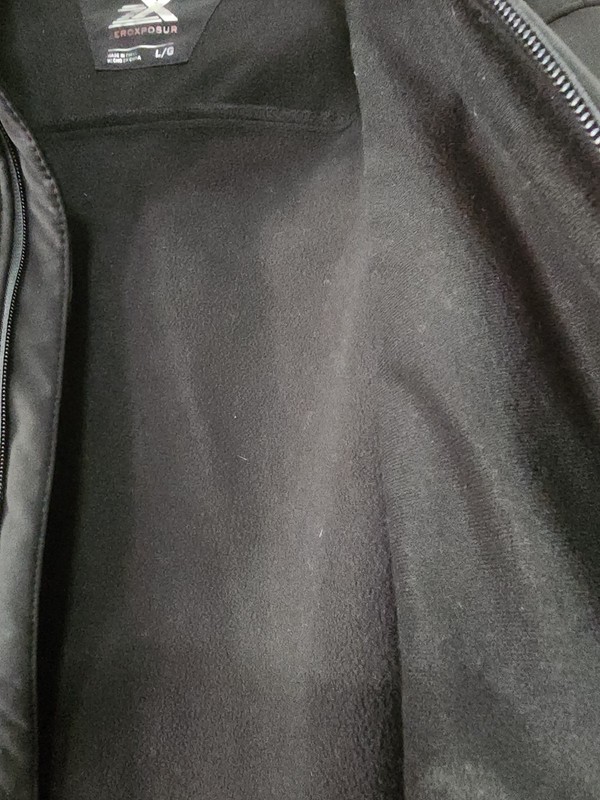 ZeroXposur Jacket Mens L Black Softshell Full Zip Insulated Stretch Pockets gallery