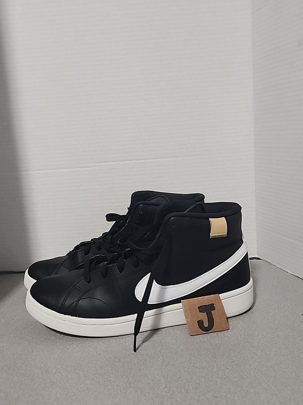 Nike Court Royale 2 Mid CQ9179-001 Men’s Size 10.5 Basketball Shoes Black White