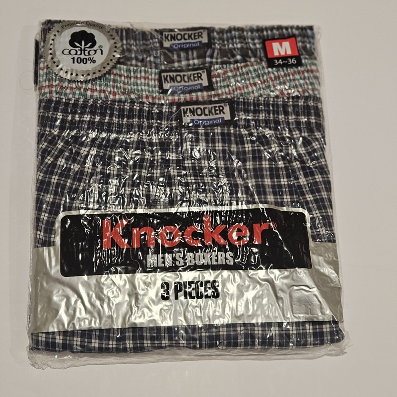 3 6 12 Pack Men Premium Boxer 100% Cotton Underwear Plaid Shorts Brief Trunk Lot gallery
