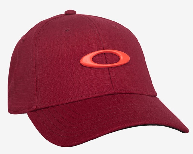 Oakley ELLIPSE 6 Panel Caps Run Red Athletic Hat Casual Baseball Cap 9002704ST