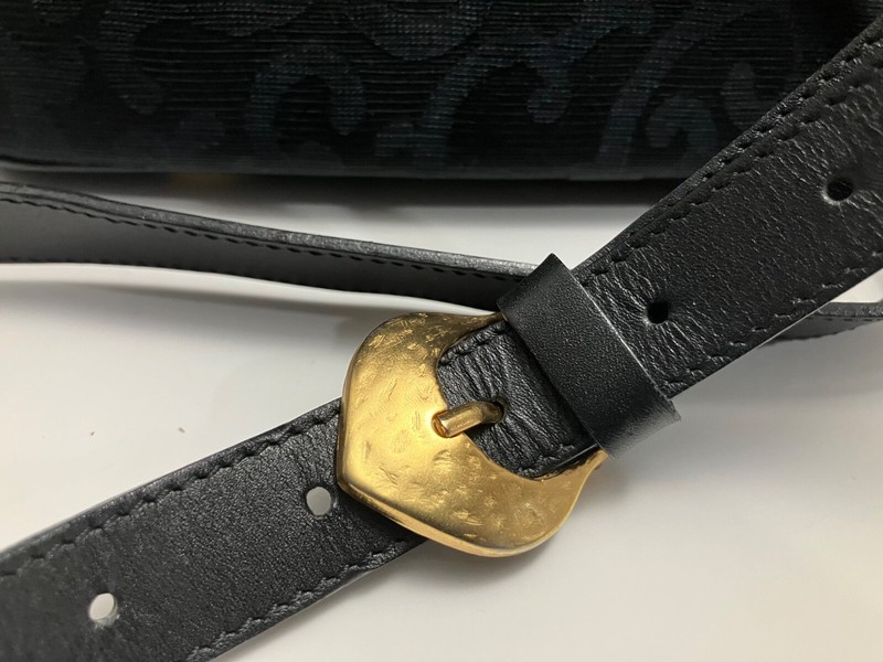 Yves Saint Laurent Vintage Heart Baroque Pattern Saddle Shoulder Bag-See Picture gallery