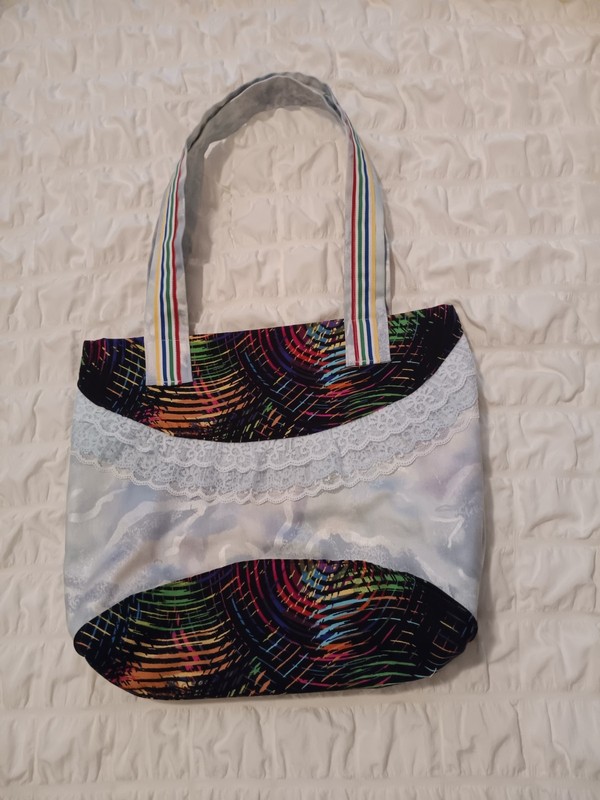 MOMMY AND ME HANDBAG PURSE TOTE BEAUTIFUL RAINBOW COLORS FOR DAILY USE gallery