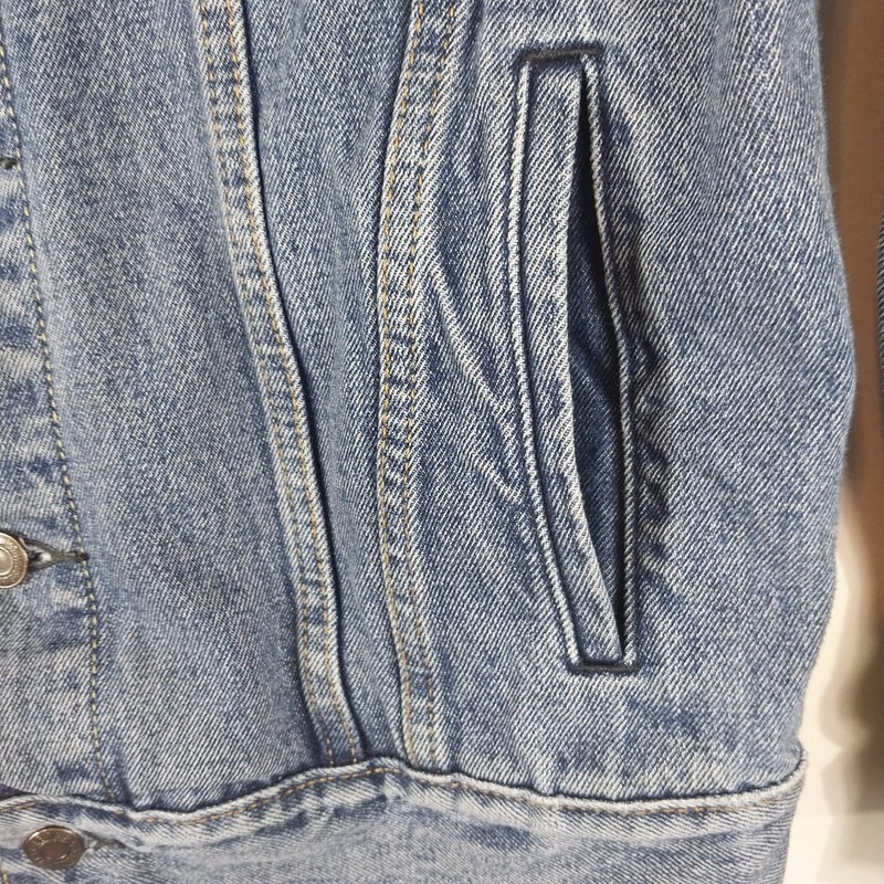 Levi's Men's Original Trucker Denim Jacket Medium Stonewash 72334-0130 Size S gallery