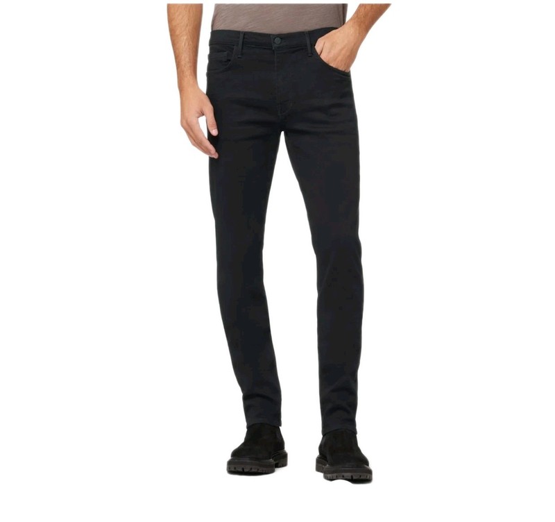 Joe’s Jeans Mens 29 X 3 Black Dark Wash Asher Slim Straight Stretch Denim NWOT