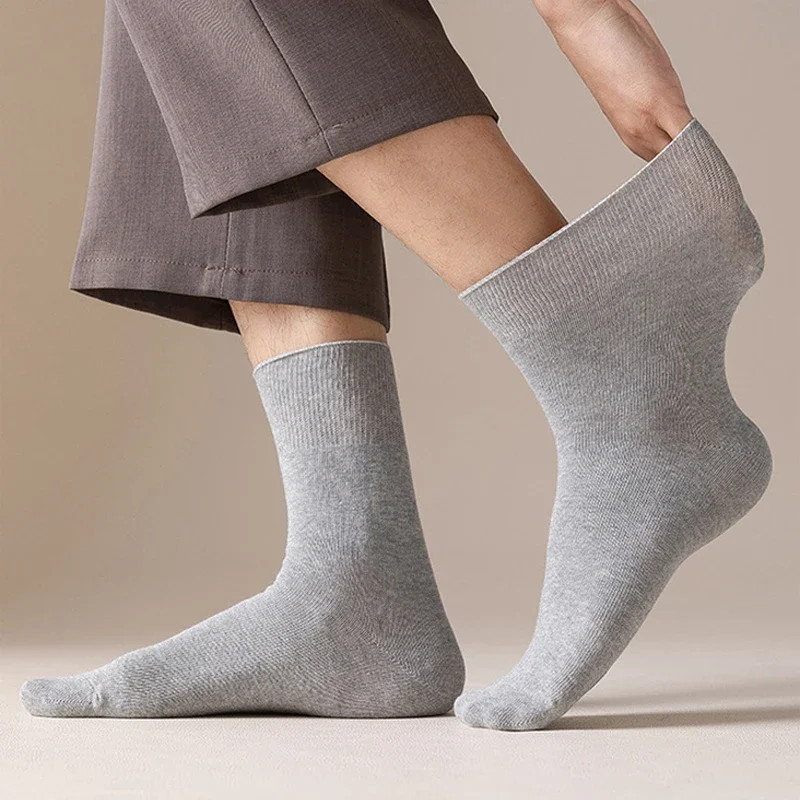 6 Pairs Men's Socks Plus Big Large Size 43-44-45-46-47-48-49-50 Cotton Loose Mou gallery