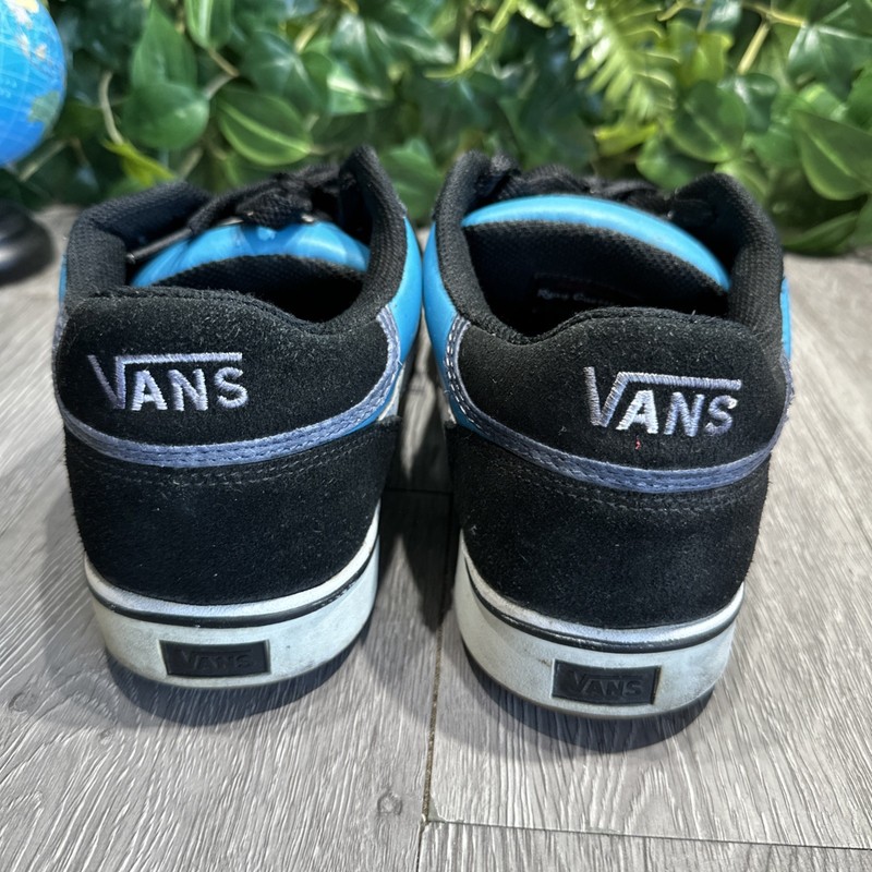 Vans Whip Ryan Guettler Shoes Mens Size 11.5 Blue RARE Chunky BMX Skater Y2K gallery