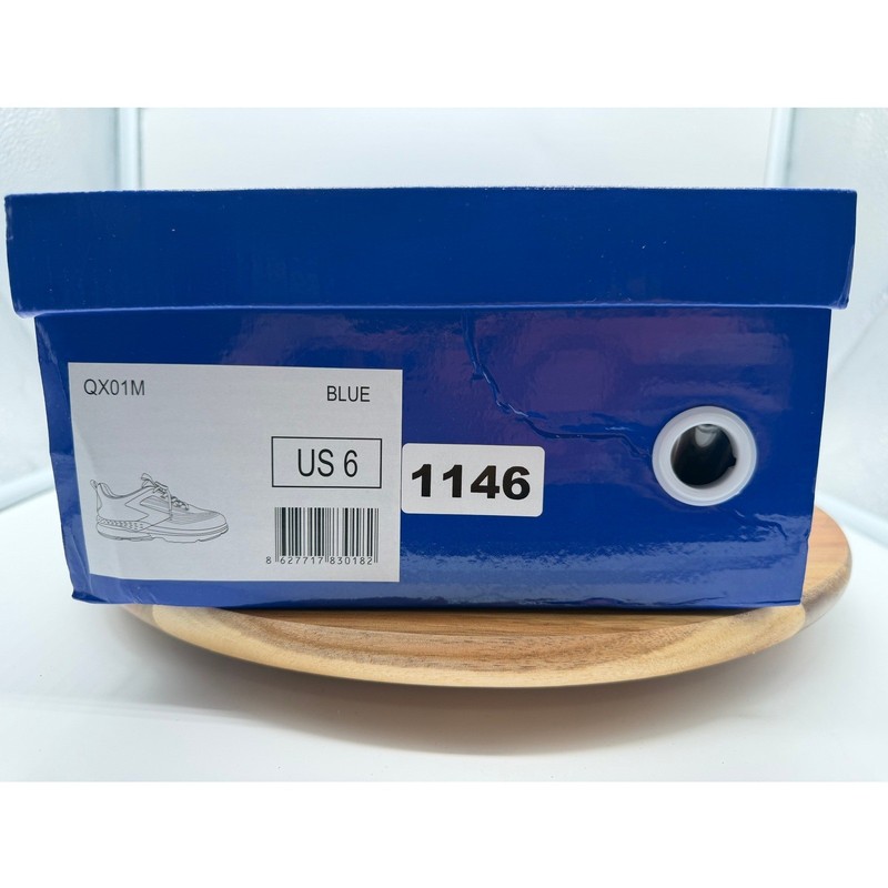 Jerko QX01M Men's 6 Running Shoes Blue Black Athletic Sneakers Air Cushion gallery
