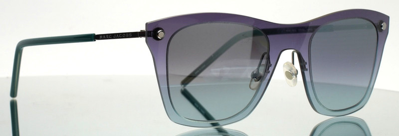 MARC JACOBS 25/S TVPGY Blue Fade Womens Square Mirror Sunglasses 49-22-140 B:42 gallery