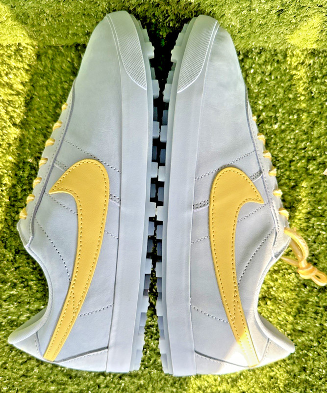 💙💛 NIKE ASTRO GRABBER — “ALUMINIUM / SOFT YELLOW” — SIZE 8M / 9.5W • NEW w/BOX gallery