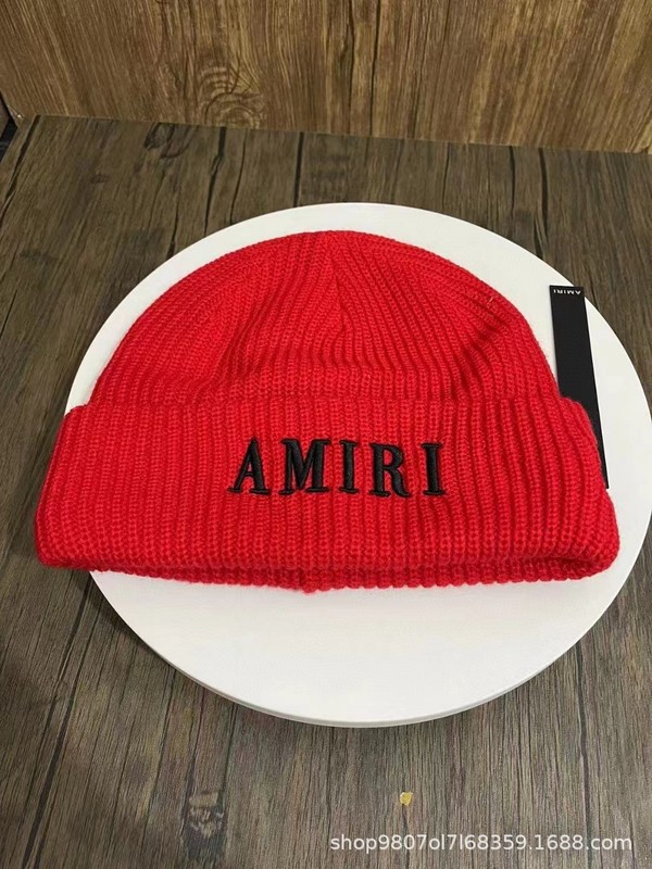 Mens Womens AM Letter Embroidery Beanies Autumn Winter Warm Hat Hip Caps gallery