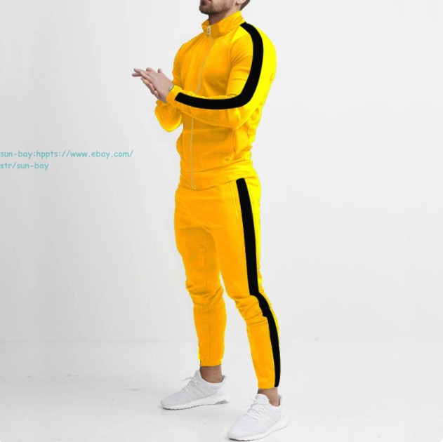 New Men Active Tracksuits Sports Jogging Suits Sets Athletic Running Sweatsuits