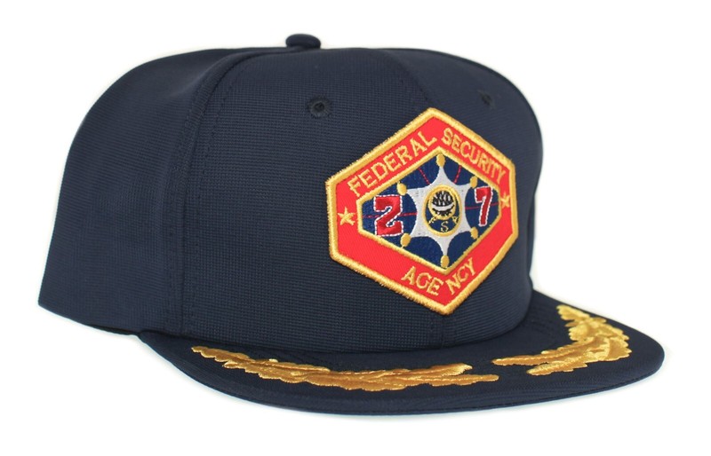 Outland Movie Hat Flat Bill Federal Security Agency Patch Adult Cap Navy