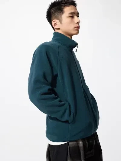 UNIQLO Fleece Full-Zip Jacket S-4XL 8 Colors Fluffy Machine-Washable Men 469955 gallery