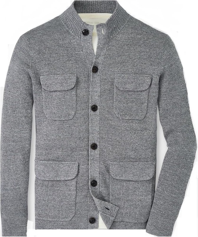 Peter Millar XL Avignon Shirt Jacket Gale Linen Wool Button Stand Collar $350