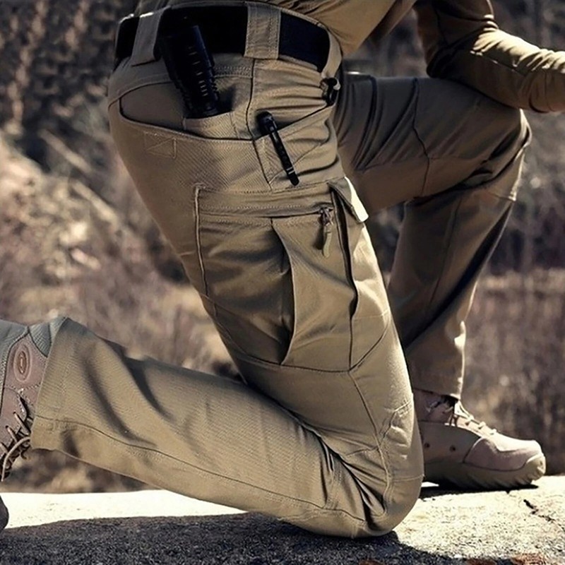Men's Work Cargo Pants Outdoor Hiking Waterproof Trousers Tactical Combat Pants gallery