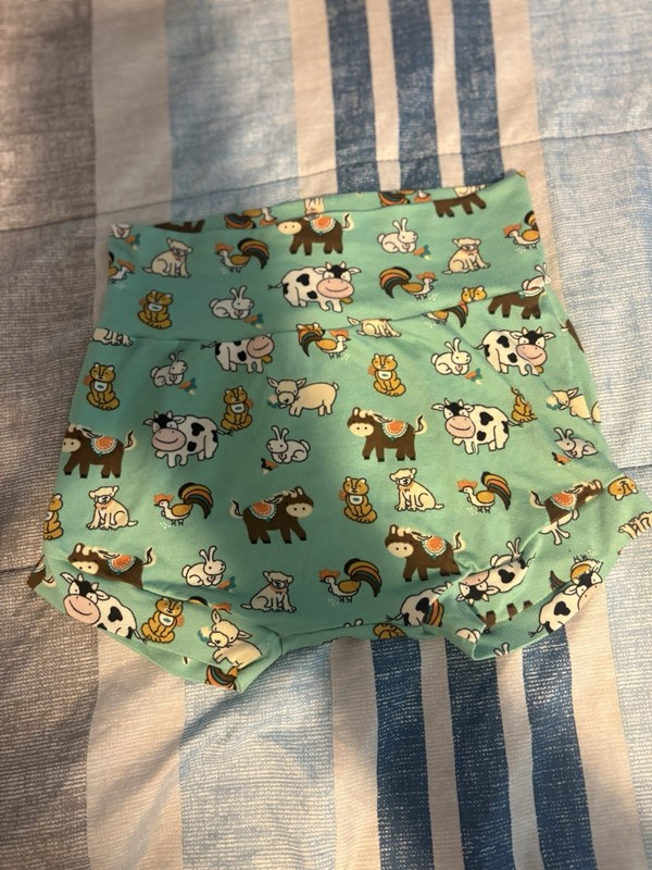 Toddler Bummies- Farm Theme Print Size 3/4 Handmade Homemade Baby Clothes