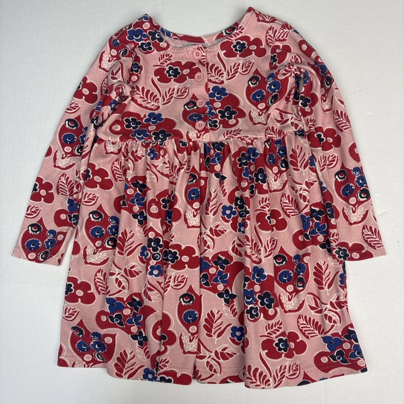 Hanna Andersson Girls 110cm Size 5 Dress Day Play Printed Pink Purple Floral