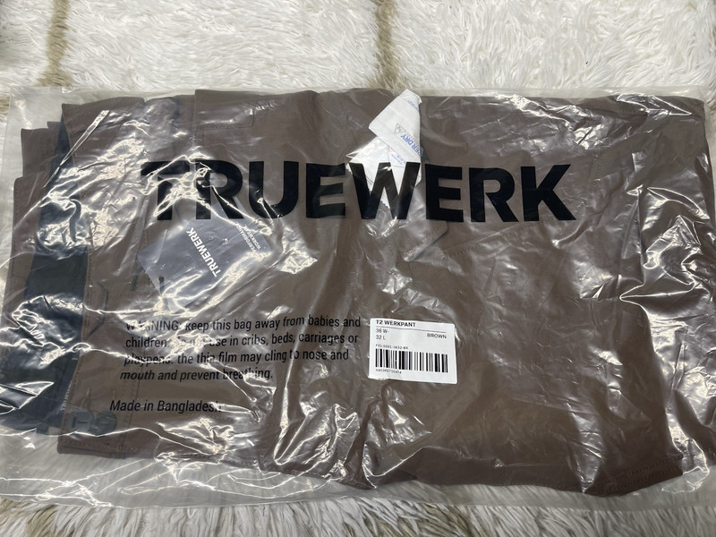 *Brand New* Truewerk T2 Werkpant Cargo Workwear Pants Men's Size 36x32 - Brown gallery