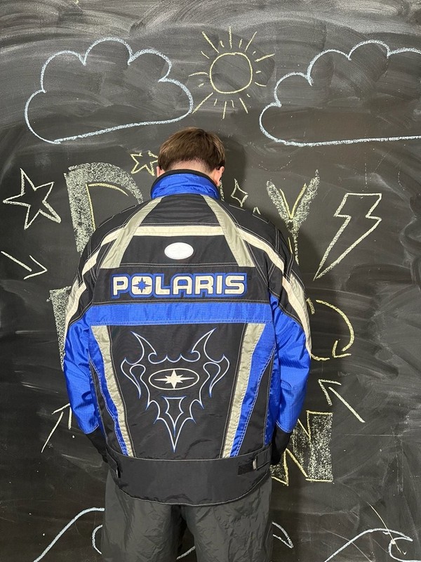 Vintage Polaris Racing Snowmobile Insulated Puffer Jacket gallery