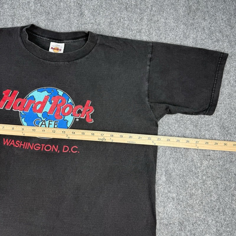 Vintage Y2K 00s Hard Rock Cafe Washington DC Black Men’s Size Large Made in USA gallery