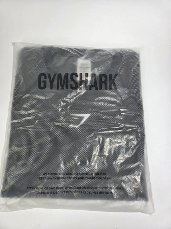 Gymshark Onyx 5.0 Seamless Long Sleeve Tee Black / Light Grey Size XX-Large