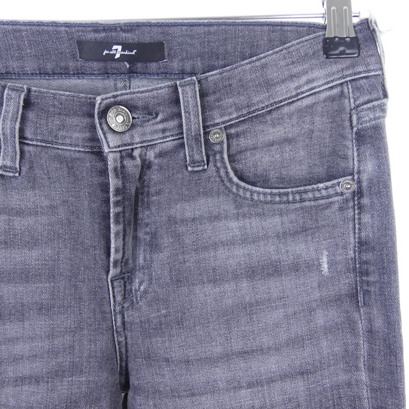 7 FOR ALL MANKIND Jeans Skinny Slim Illusion Shadowland Grey Size W26