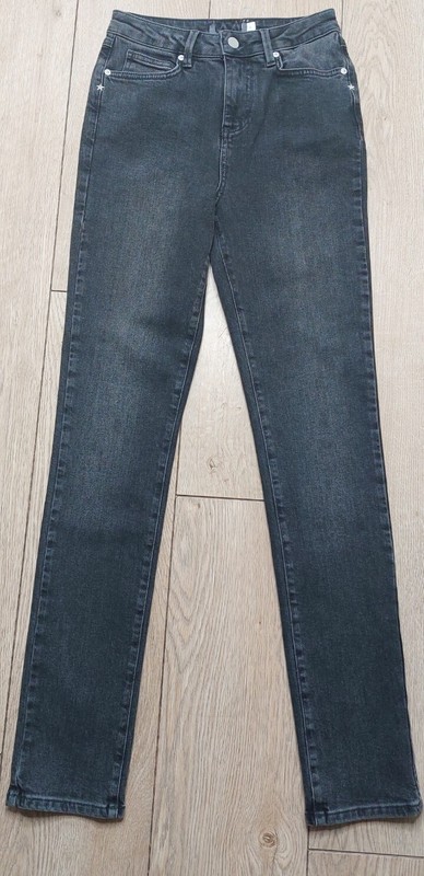 Mint Velvet Jeans Size 6 Long washed black NEW Stretchy 31.5″ Leg