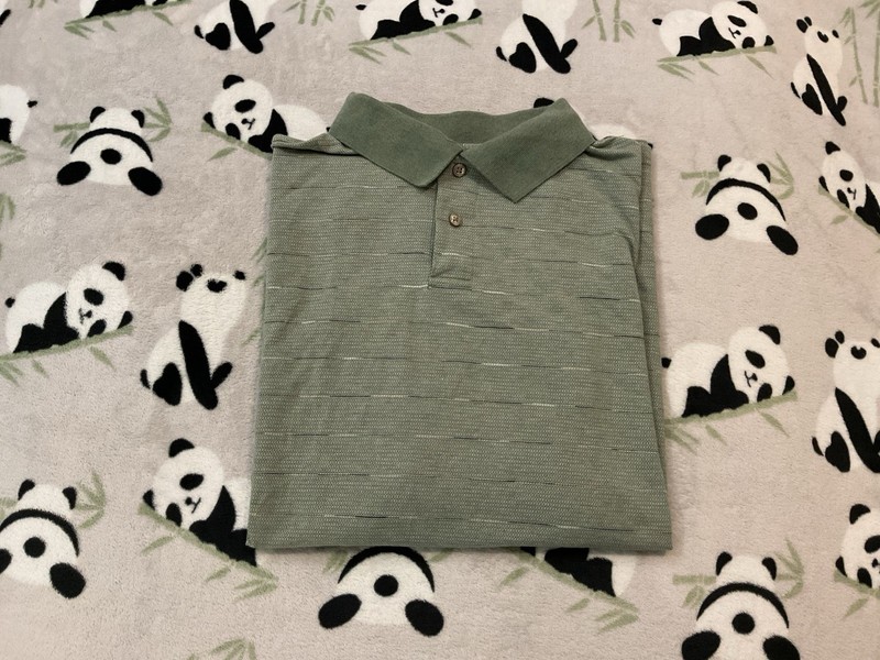 Marc Edwards Polo Shirt Size 2XL Green Swift Dry Ribbed Short Sleeve