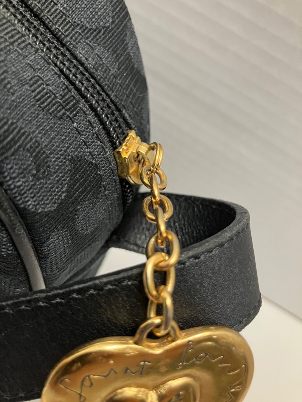 Yves Saint Laurent Vintage Heart Baroque Pattern Saddle Shoulder Bag-See Picture gallery