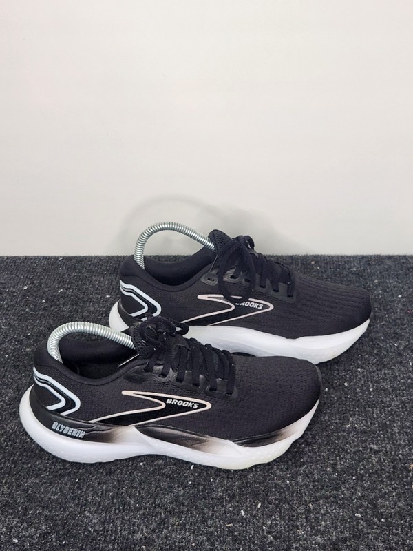 Brooks Glycerin 21 Womens Size 7 Black White Running Shoes Sneakers 1204081B090