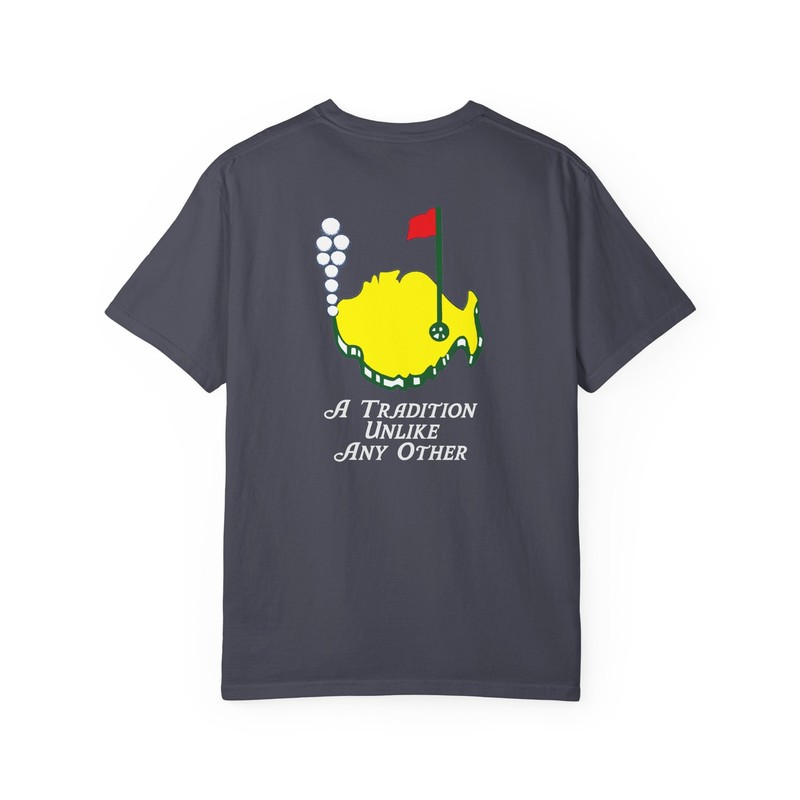 Phish Masters Golf & Map Shakedown Lot Style Garment-Dyed T-shirt Front/Back