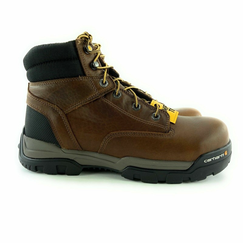 Carhartt Men’s Ground Force 6″ Brown Oil Tanned Leather Composite Toe Work Boots