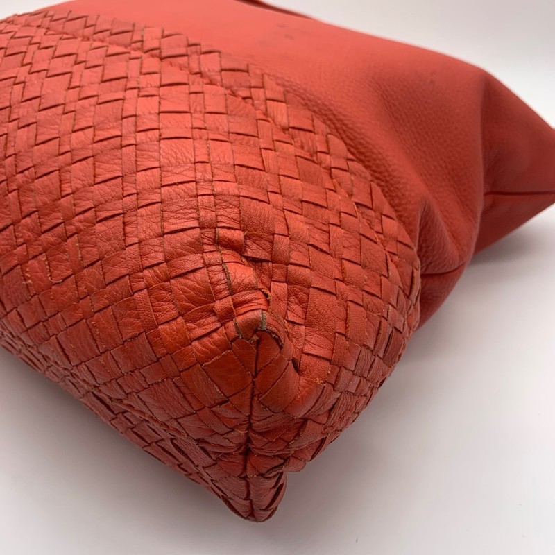 Elliot Lucca Red Pebbled Leather Cartagena Tote Bag gallery